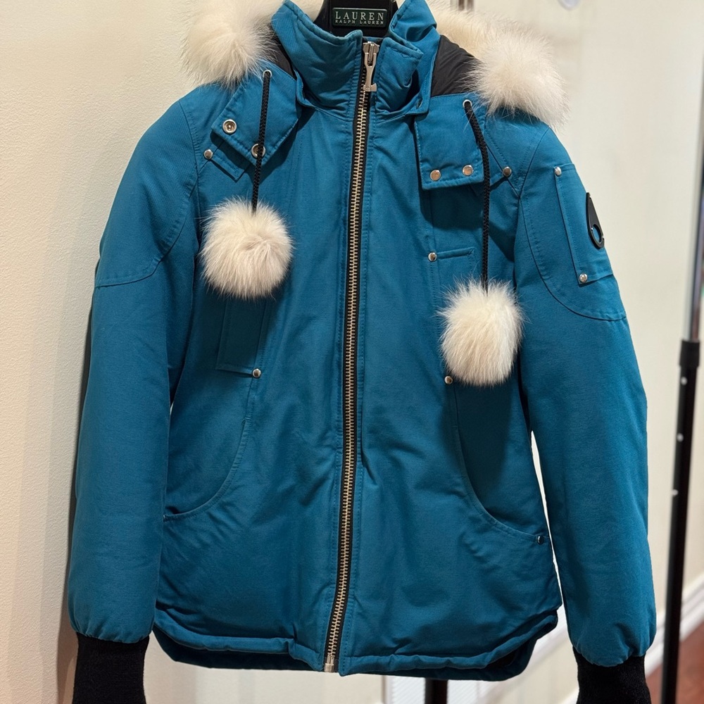 Authentic Moose Knuckles Women’s Beaver Jacket with Real Fur